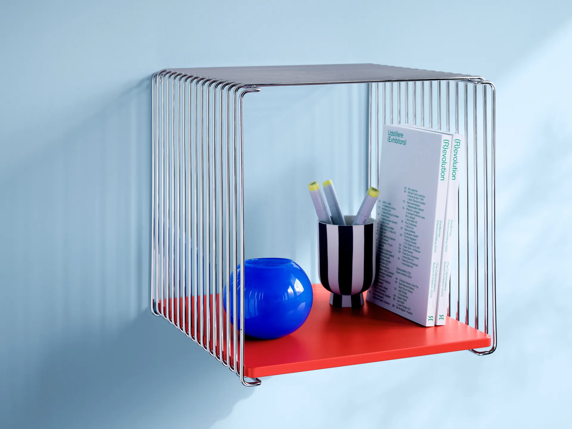 Panton Wire Regalbrett 33 x 34,8cm, Glass Montana