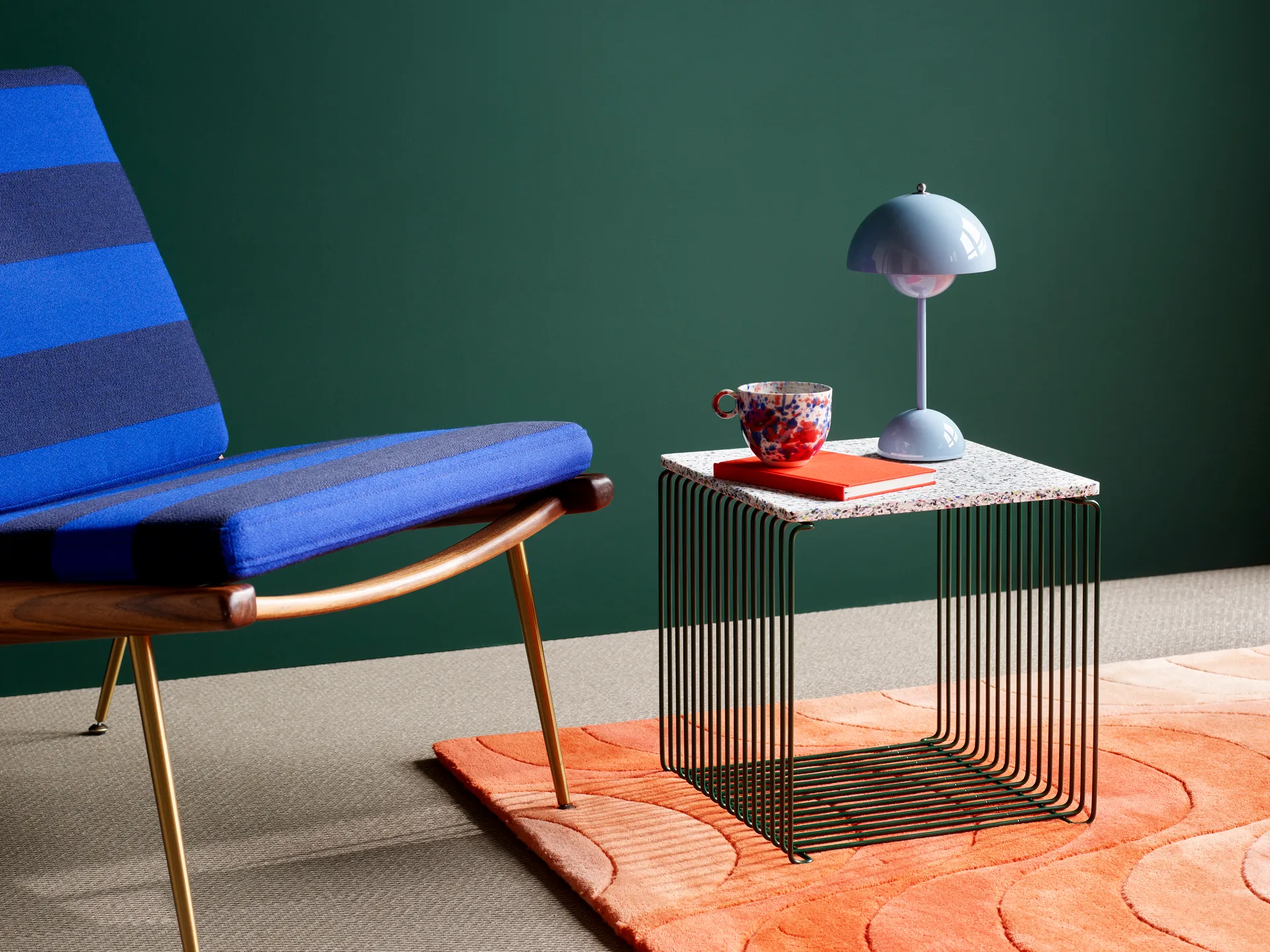 Panton Wire Single Regal 34,8x34,8x34,8 cm, Pine Montana