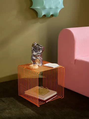 Panton Wire Single Regal 34,8x34,8x34,8 cm - Tangerine - Montana