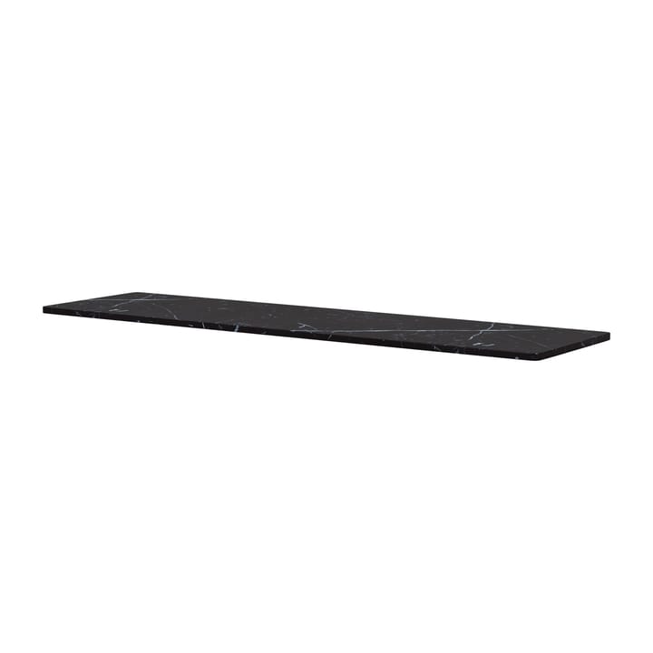 Panton Wire Tischplatte 18,8x70 cm - Black marble - Montana