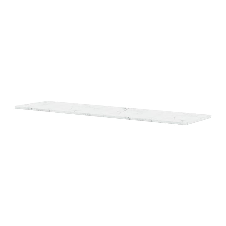 Panton Wire Tischplatte 18,8x70 cm - White marble - Montana