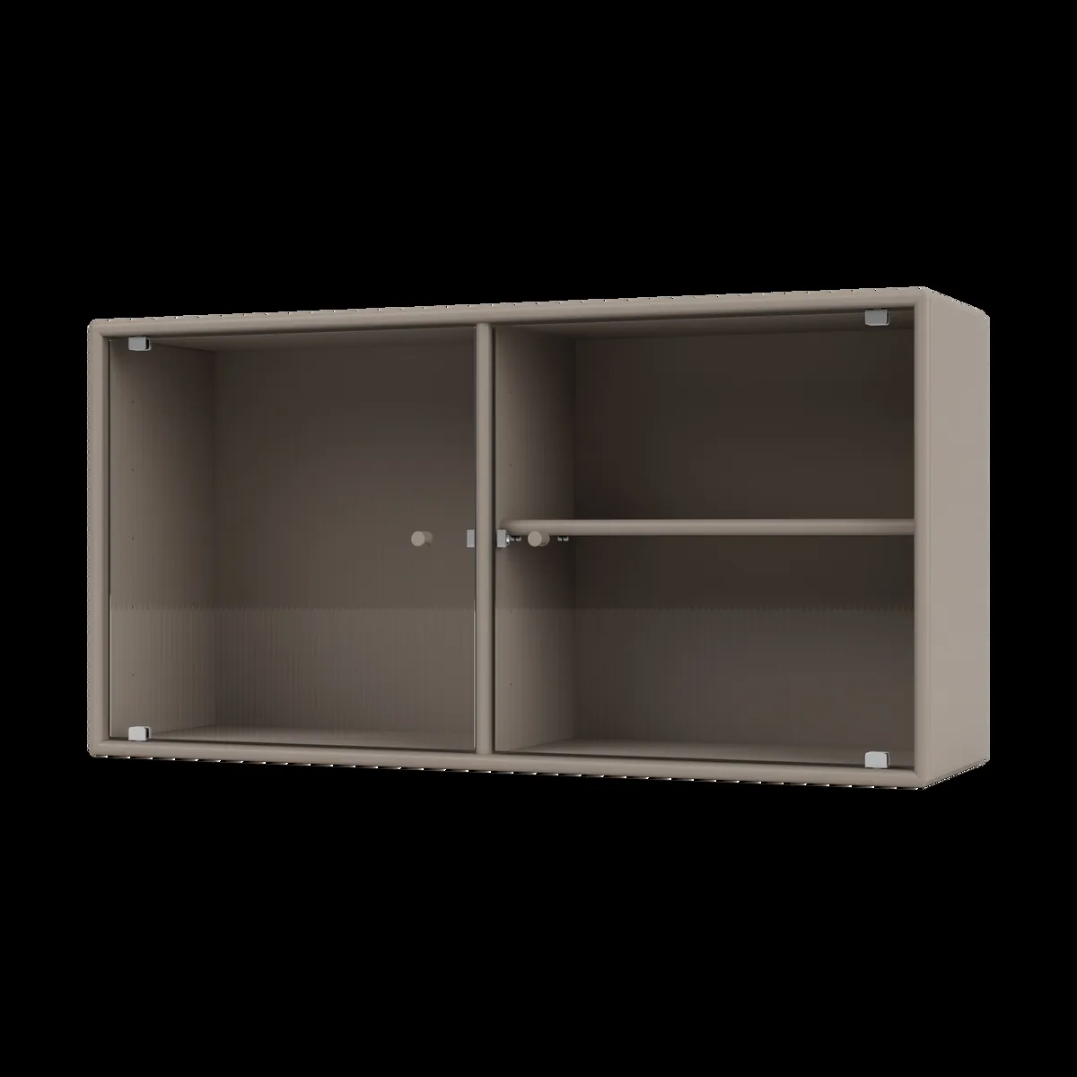 Montana Ripple I Vitrinenschrank 69,6x35,4x20 cm Truffle