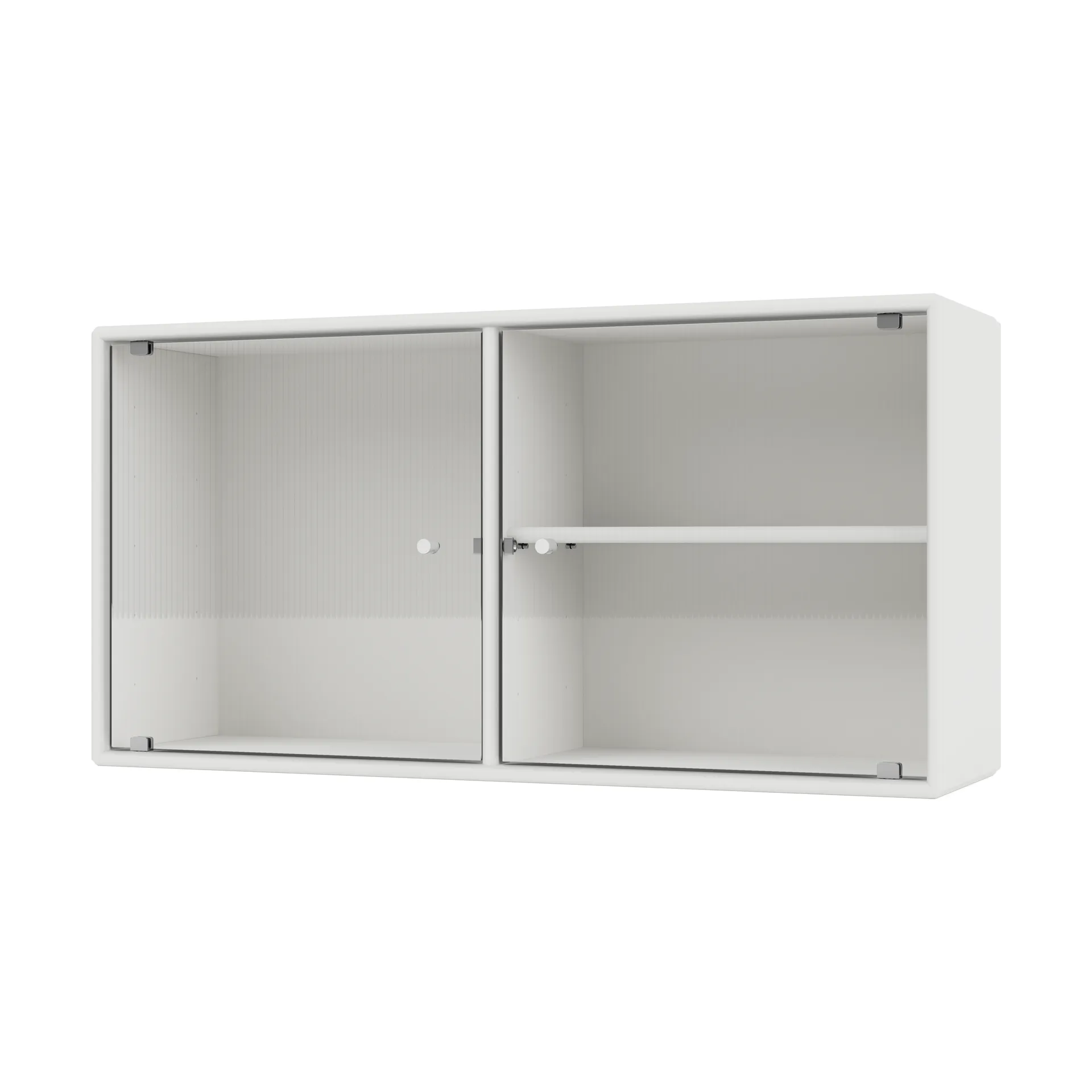Ripple I Vitrinenschrank 69,6x35,4x20 cm, White Montana
