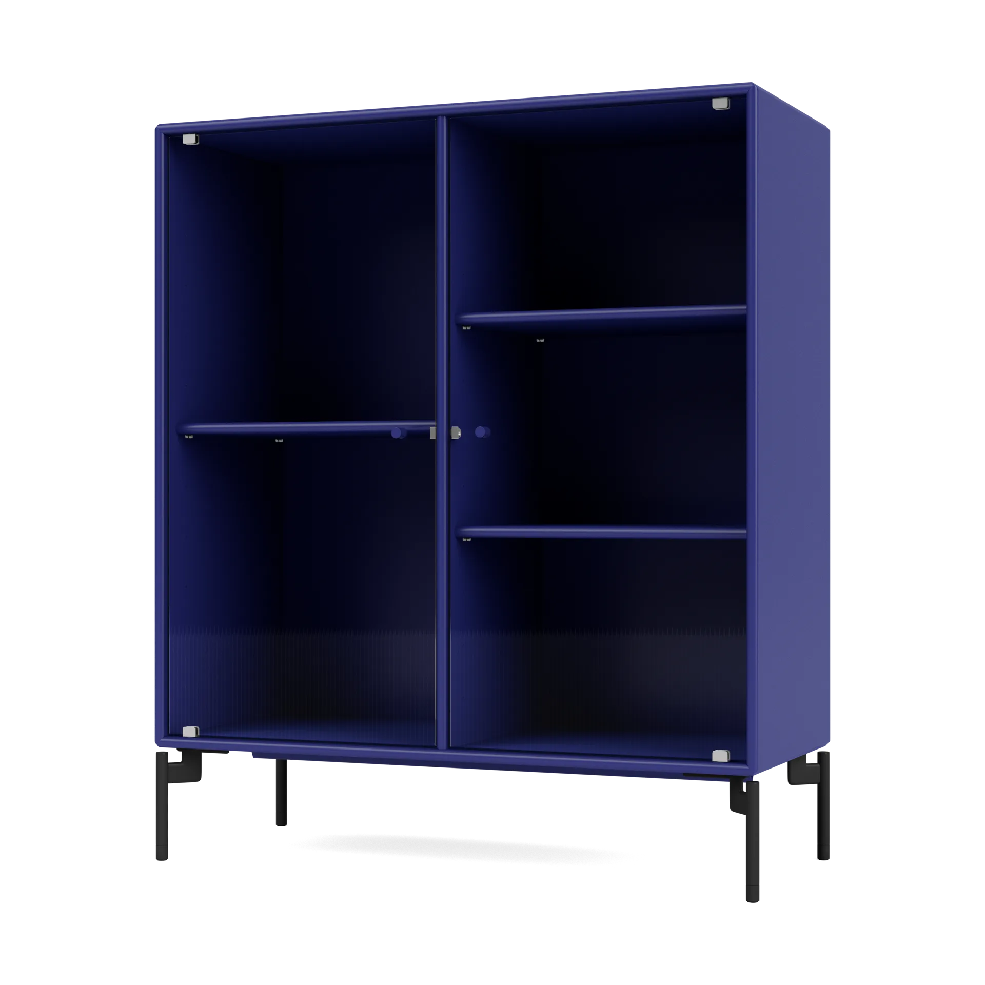 Ripple II Vitrinenschrank 69,6x82,2x30 cm, Monarch-Beine black Montana