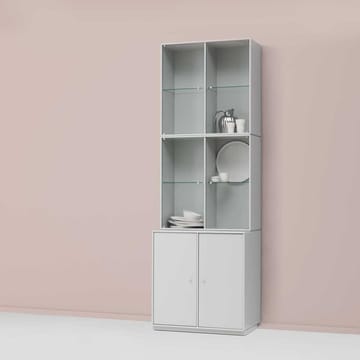 Rise Vitrine - New white 101, mit Sockel - Montana