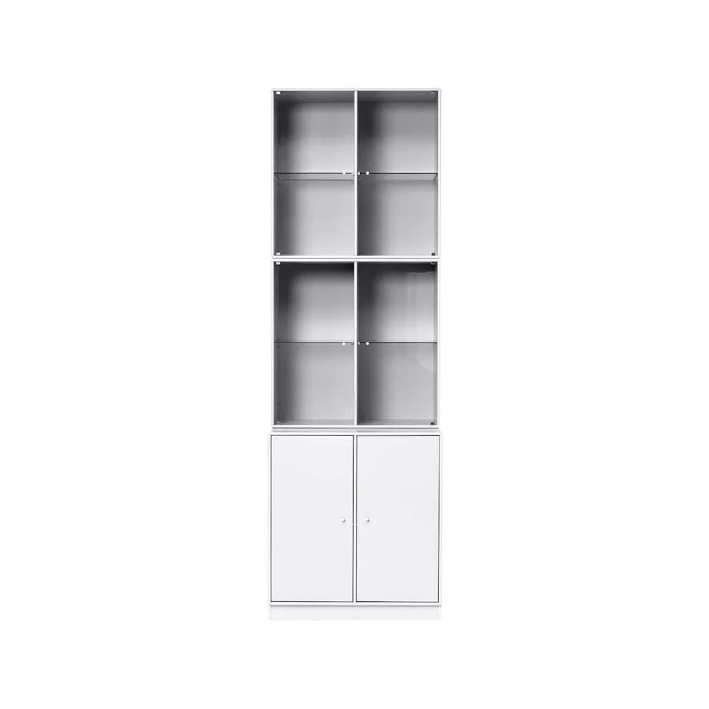 Rise Vitrine, New white 101, mit Sockel Montana