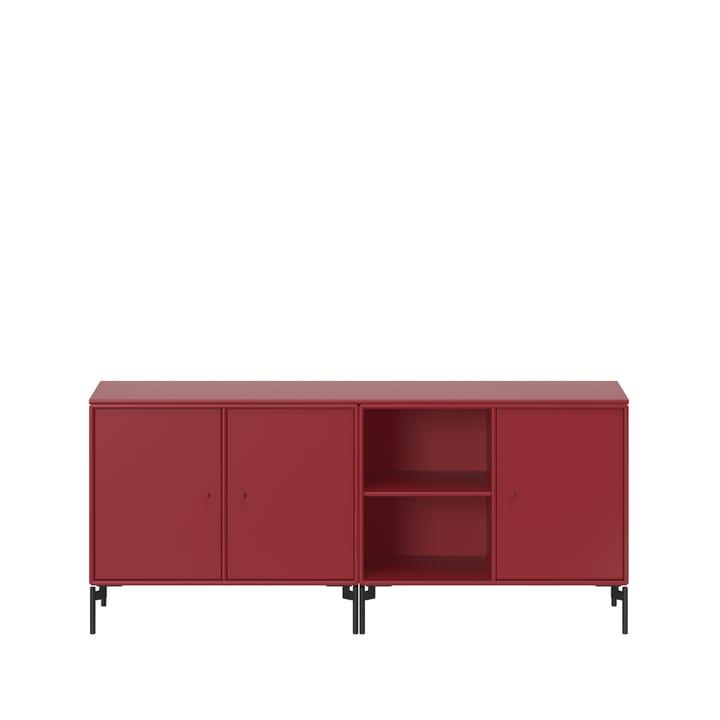 Save Sideboard - Beetroot 165, Beine schwarz lackiert - Montana