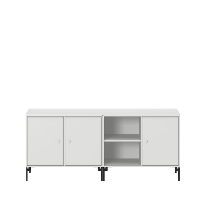 Save Sideboard - New white 101-Beine schwarz lackiert - Montana