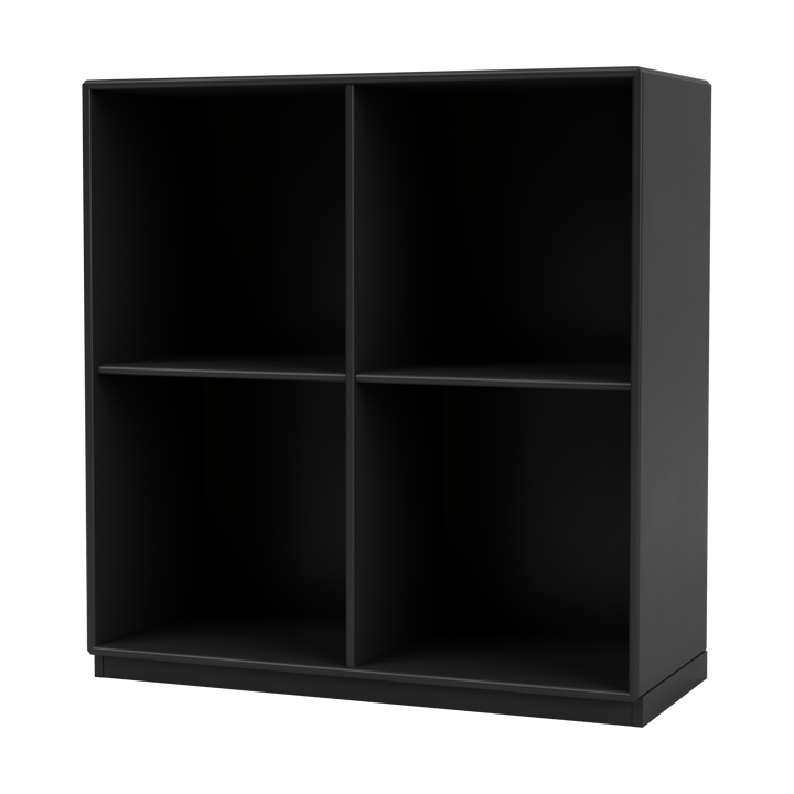 SHOW Regal 69,6 x 69,6cm, Sockel 3cm - 05-Black - Montana