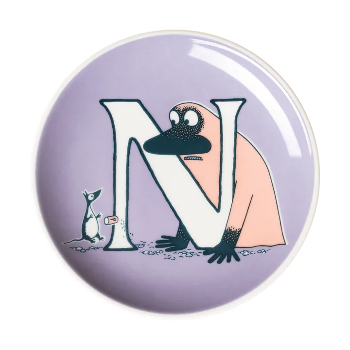 ABC Mumin Mini-Teller - N, 10,5 cm - Moomin Arabia