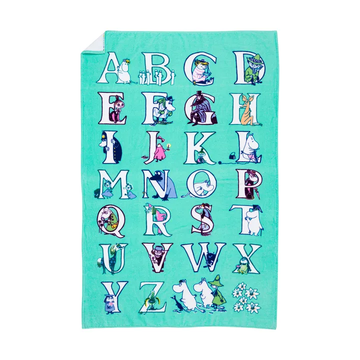 Alphabet Mumin Badetuch - 85x150 cm - Moomin Arabia