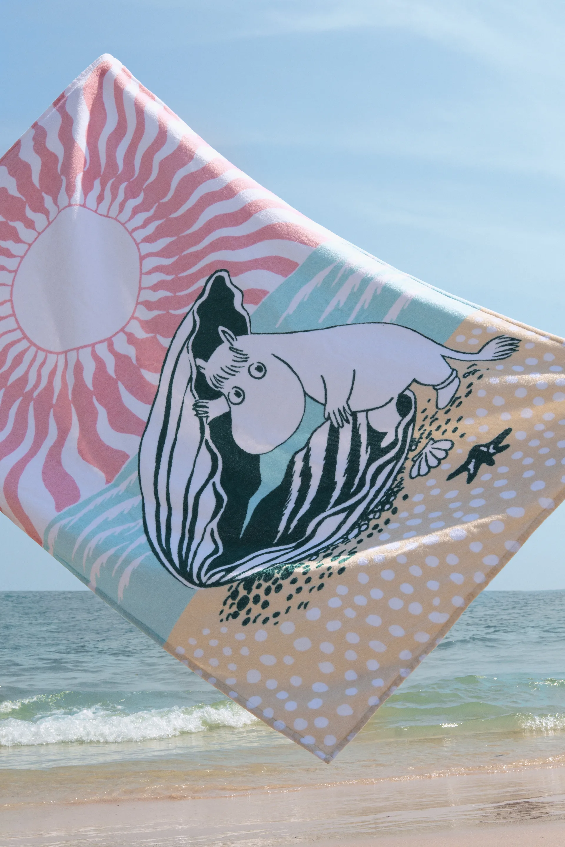 Beach day Mumin Strandhandtuch, 93x150 cm Moomin Arabia