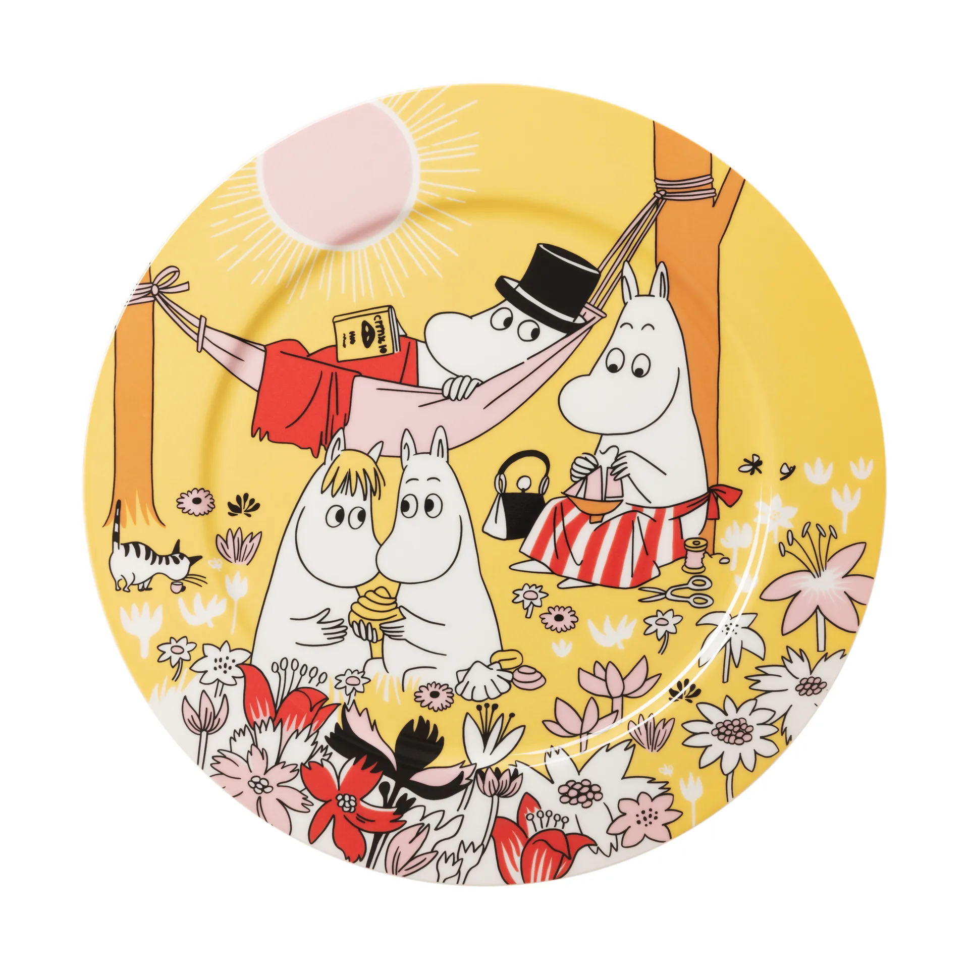 Family time Mumin Servierplatte, Gelb, 30 cm Moomin Arabia