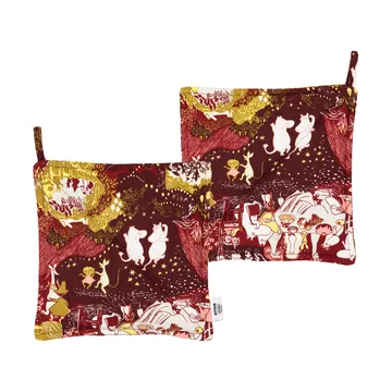 Festive Moments Mumin Topflappen 2er-Pack - 22x22 cm - Moomin Arabia