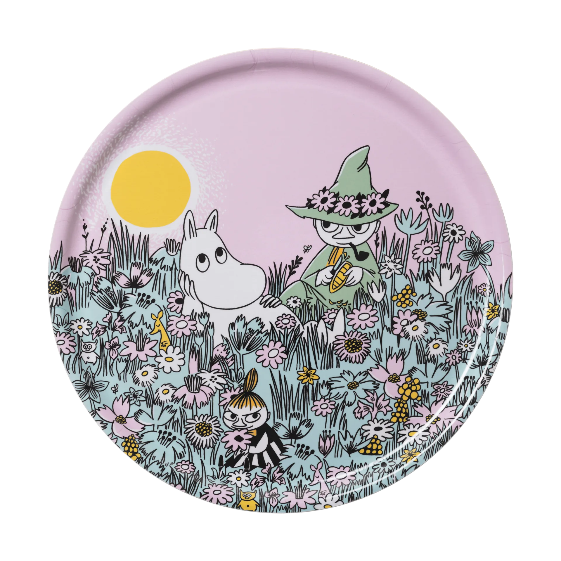 Friends Forever Mumin Tablett, Ø35 cm Moomin Arabia