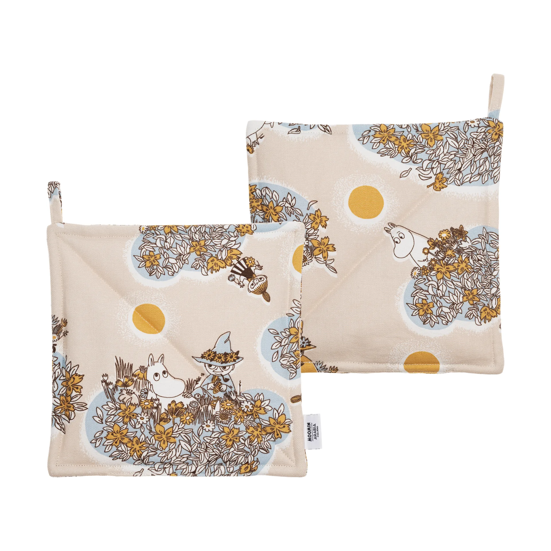 Friends Forever Mumin Topflappen 2er-Pack, 22x22 cm Moomin Arabia