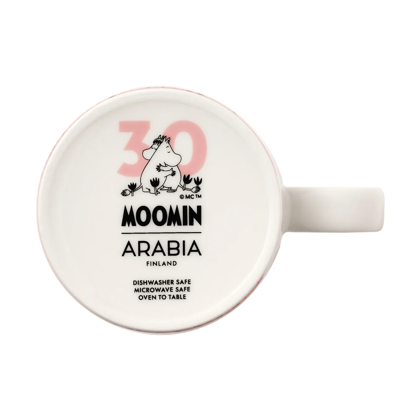 Liebe 30 Jahre Mumin Becher & Teller, 2 Teile Moomin Arabia
