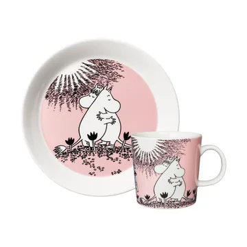 Liebe 30 Jahre Mumin Becher & Teller - 2-teilig - Moomin Arabia
