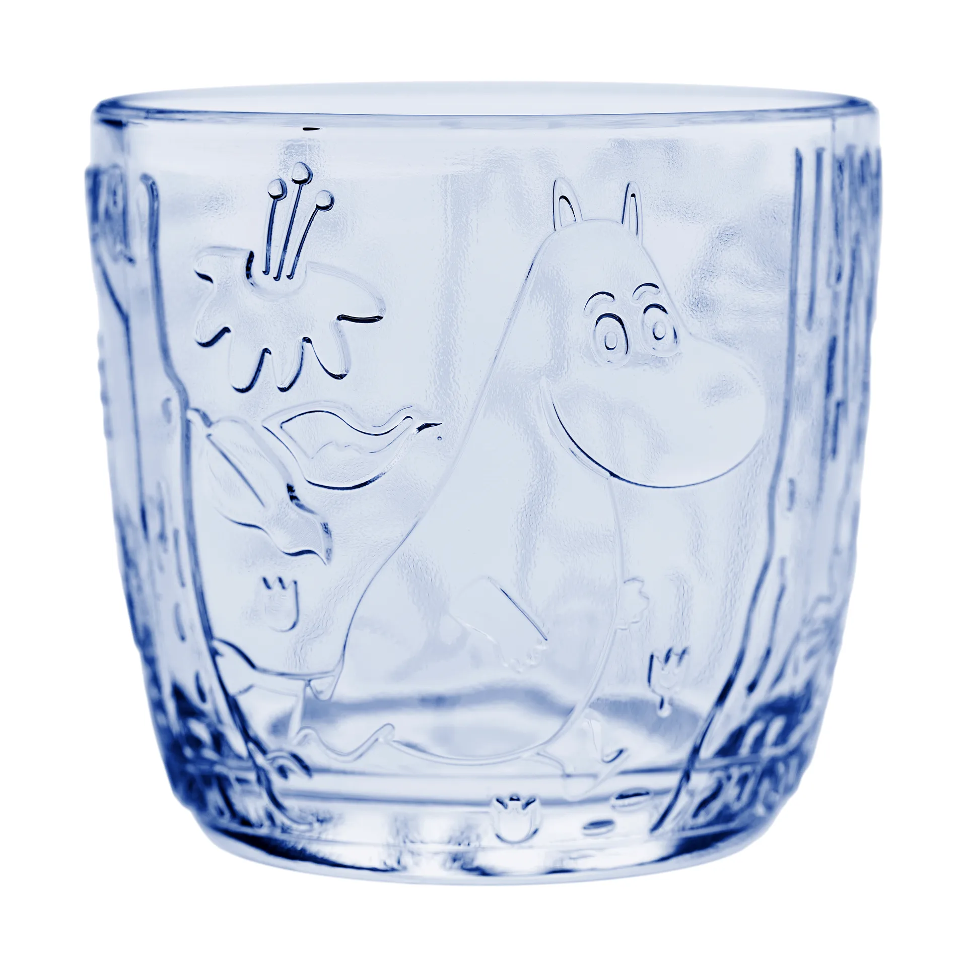 Moomin Wasserglas 28 cl 2er Pack, Hellblau Moomin Arabia