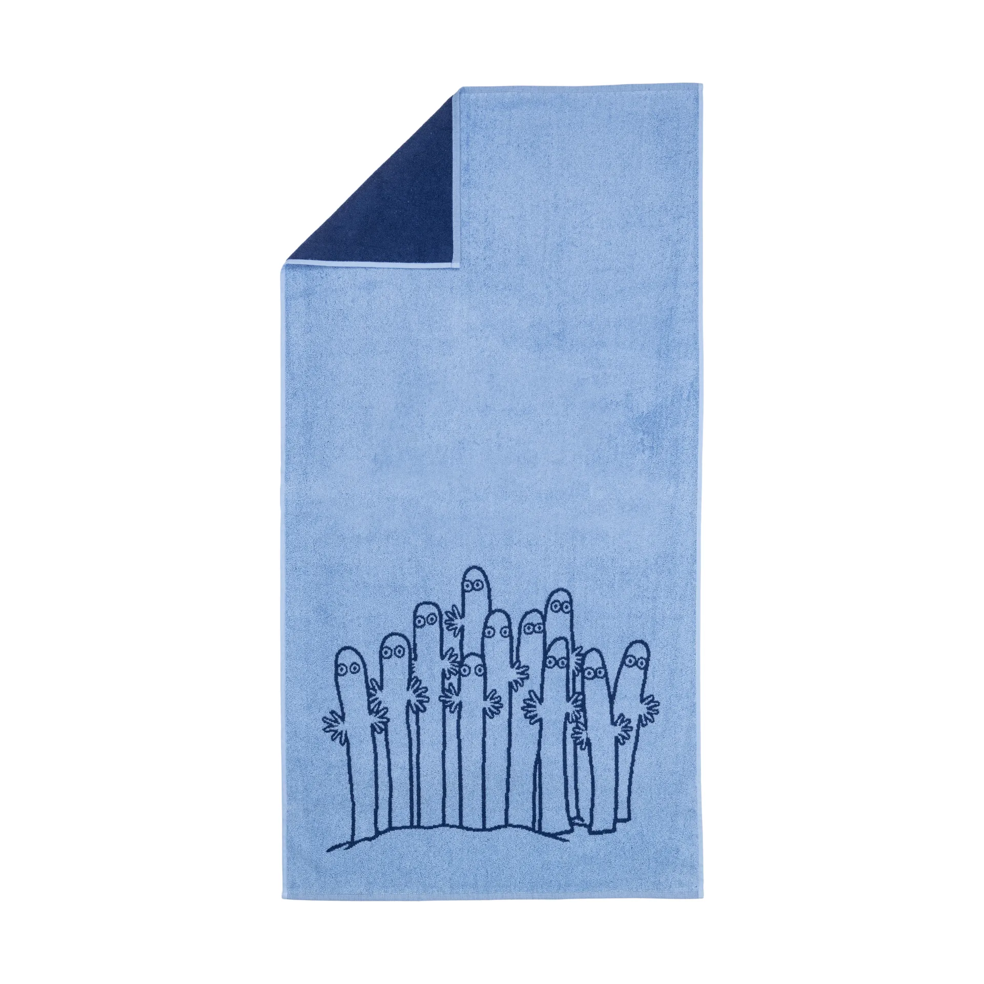 Mumin Badehandtuch 70x140cm, Hattifnattarna blau Moomin Arabia