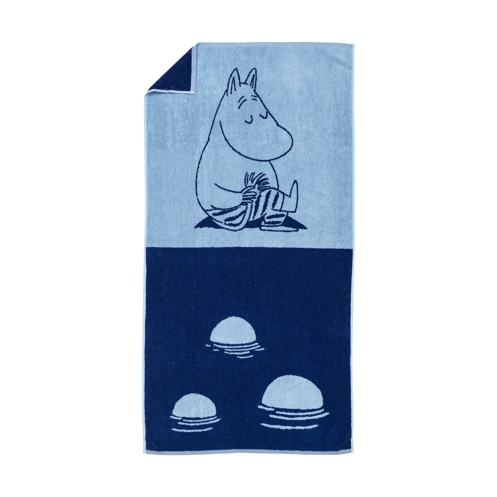 Mumin Badehandtuch 70x140cm, Mumintrollet marineblau Moomin Arabia