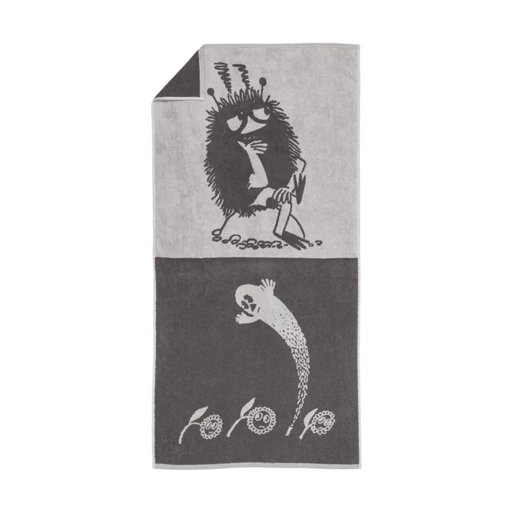 Mumin Badehandtuch 70x140cm - Stinky, Grau - Moomin Arabia