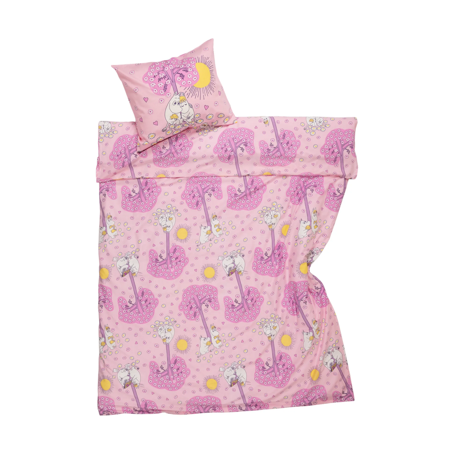 Mumin Bettwäsche 150x210cm, Verliebte Moomin Arabia