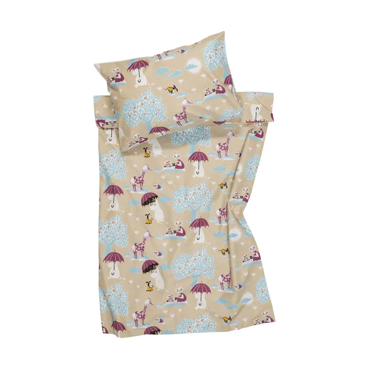 Mumin Bettwäsche-Set - Unter dem Schirm GOTS, 85x125 cm - Moomin Arabia