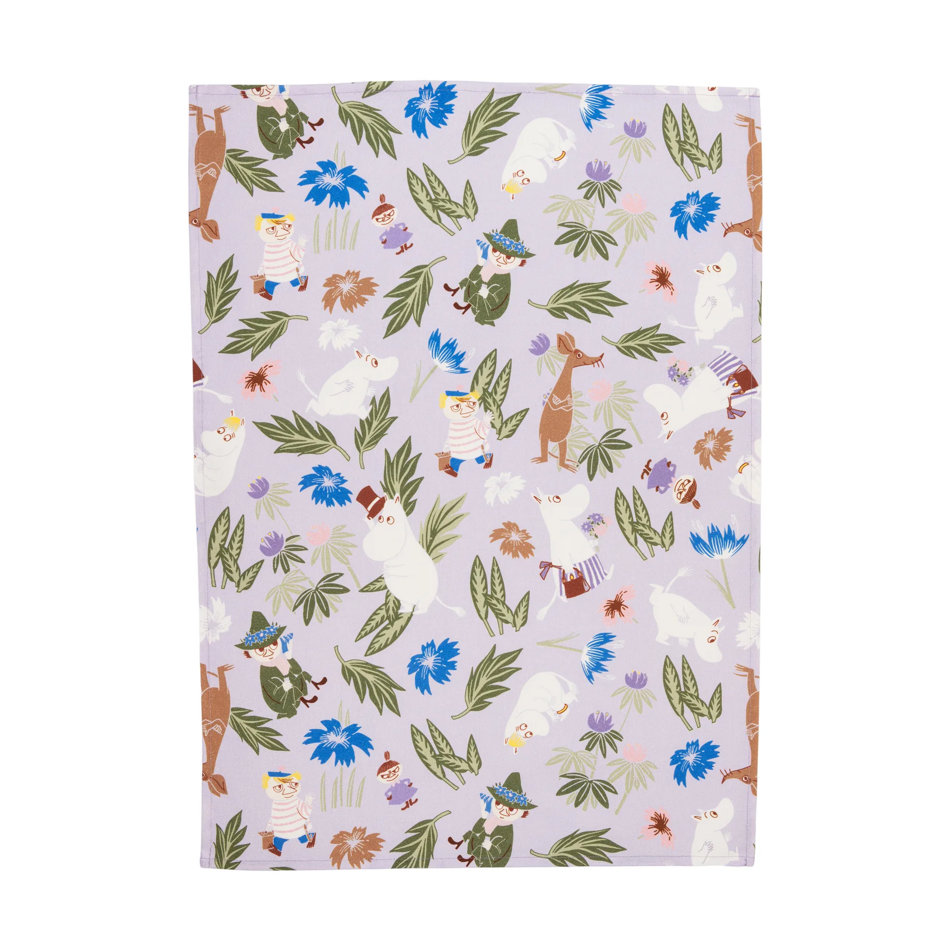 Mumin Geschirrtuch 50x70 cm, Lila-off-white Moomin Arabia