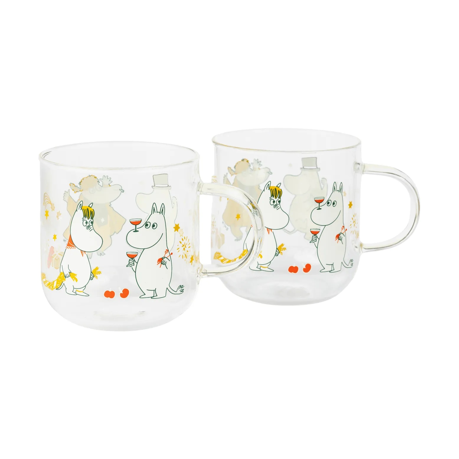 Mumin Glasbecher, Liebesgeschenk, 30 cl, 2er-Pack Moomin Arabia