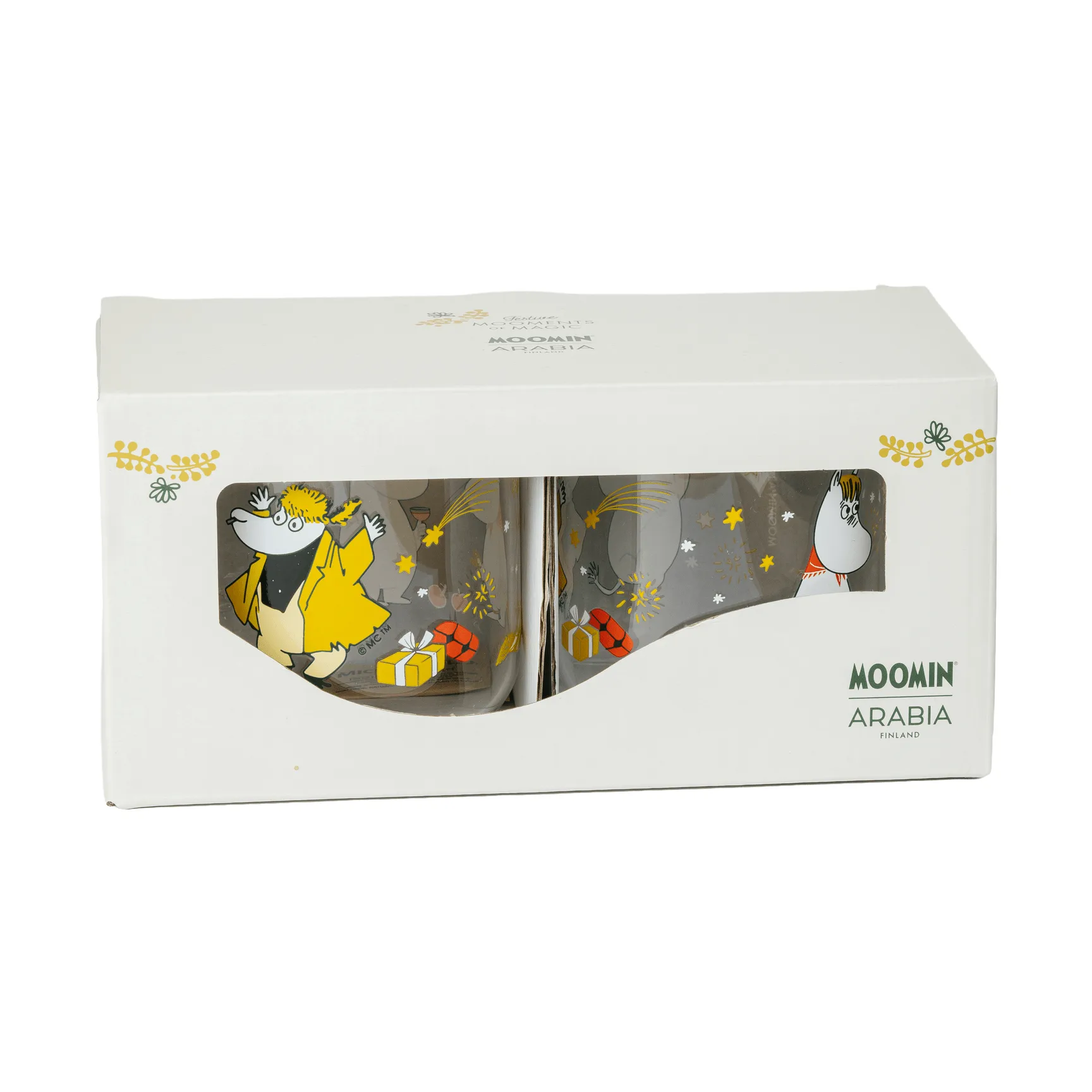 Mumin Glasbecher, Liebesgeschenk, 30 cl, 2er-Pack Moomin Arabia