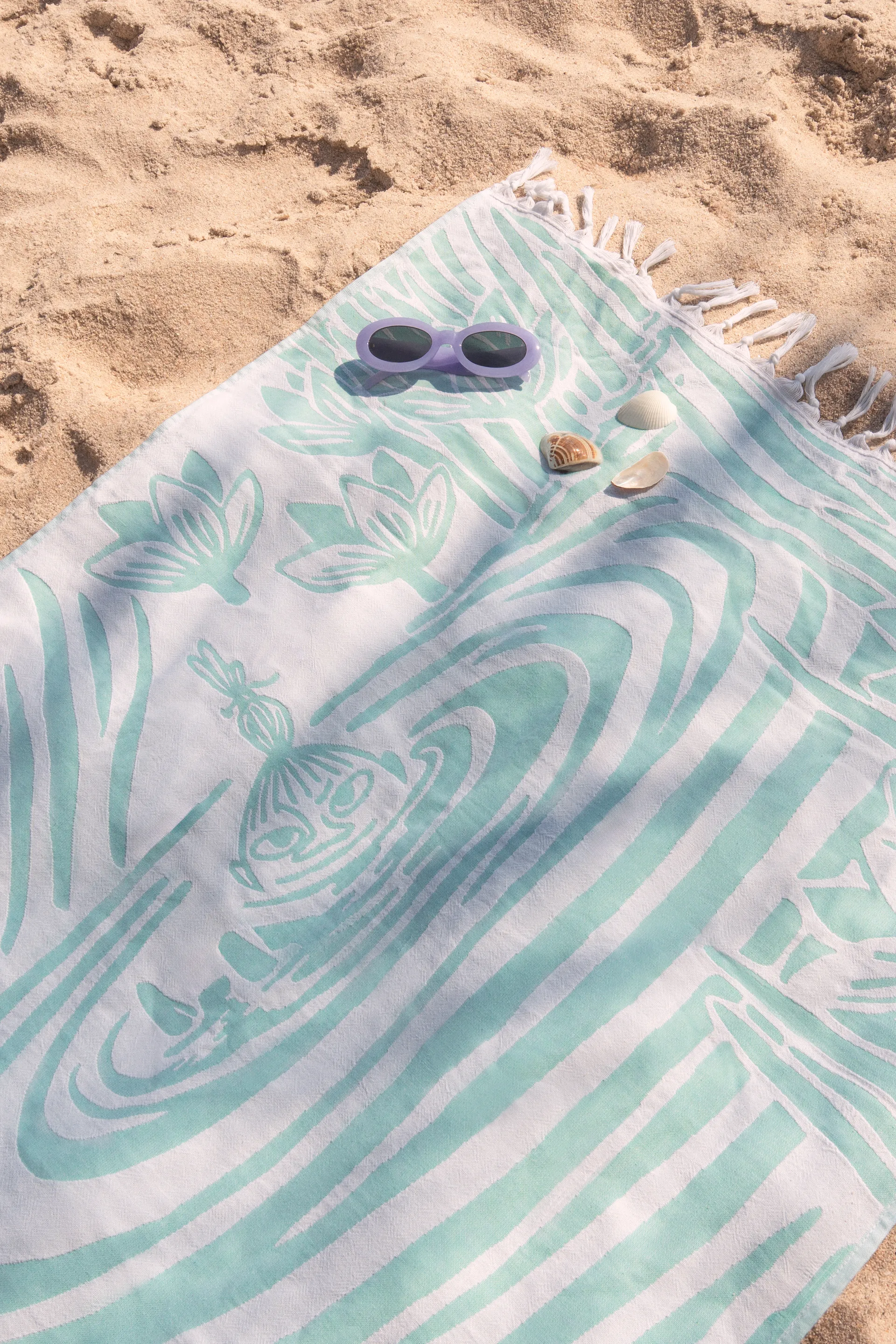 Mumin Hamam Handtuch 80x150 cm, Mehrfarbig Moomin Arabia