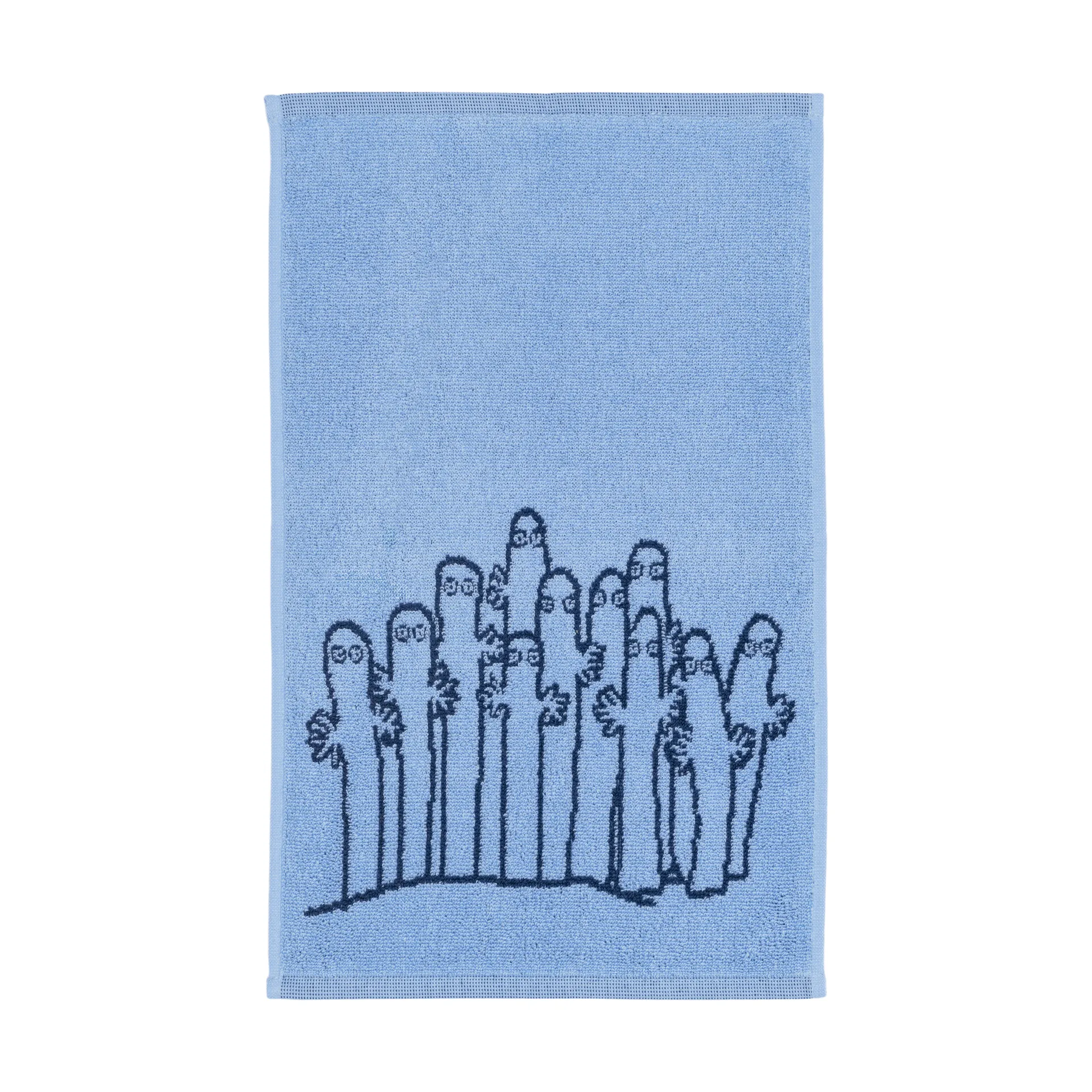 Mumin Handtuch 30x50cm, Die Hattifnatten blau Moomin Arabia