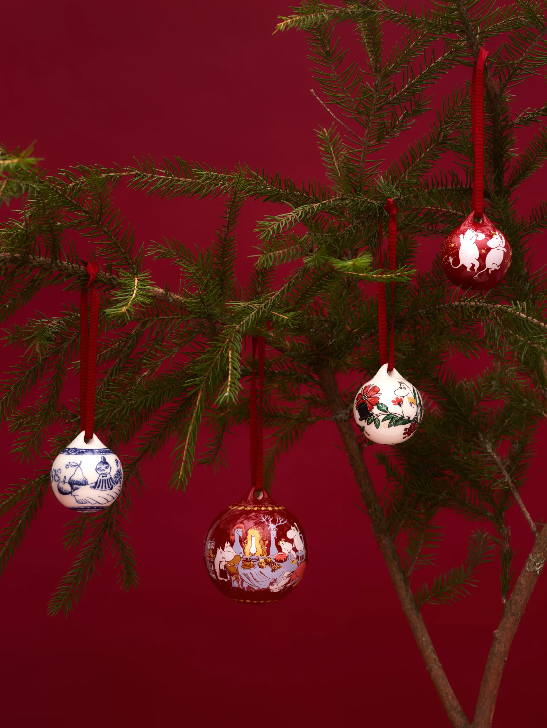 Mumin Jahreskugel Ø8 cm, 2025, Festive Moments Moomin Arabia