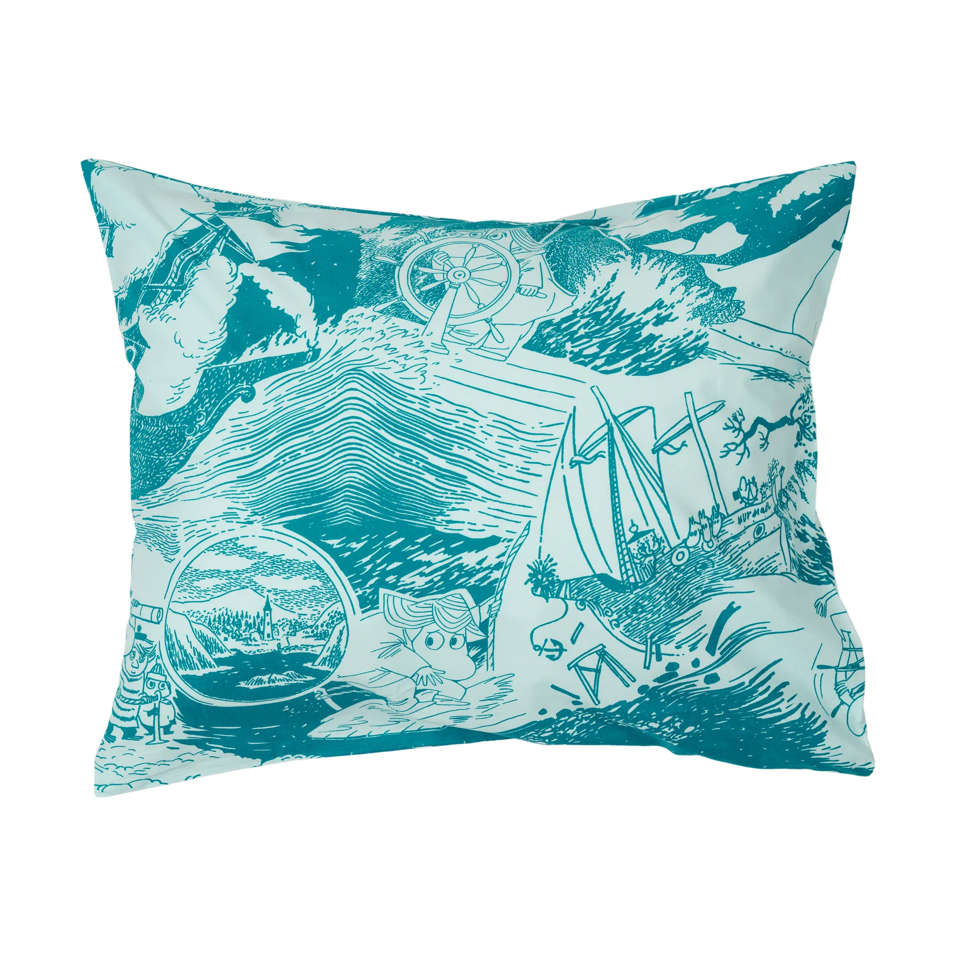 Mumin Kissenbezug 50x60cm, Segeln Moomin Arabia