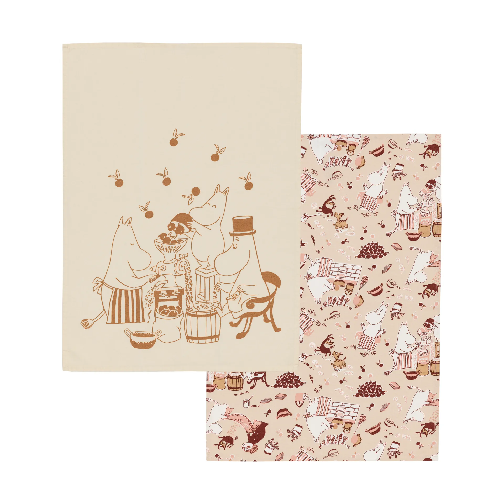 Mumin Küchenhandtuch 50x70 cm 2 Teile, Zuhausefreude Moomin Arabia