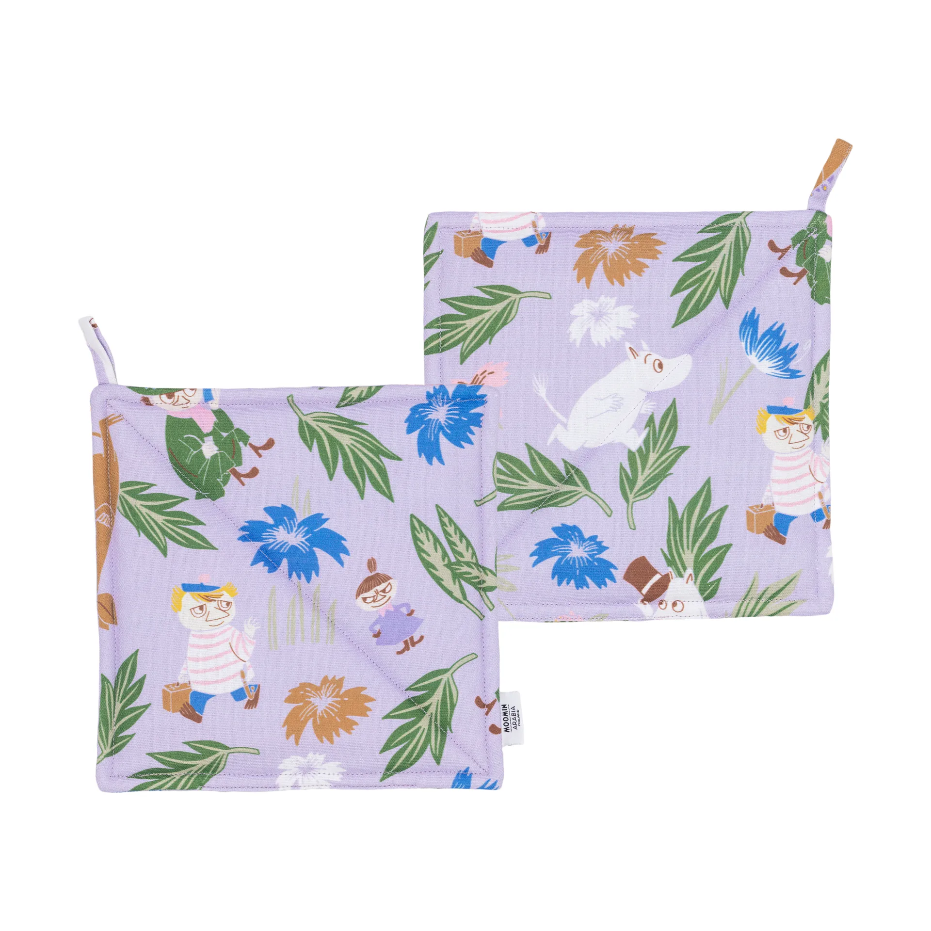 Mumin Topflappen 22x26 cm 2er-Pack, Lila Moomin Arabia