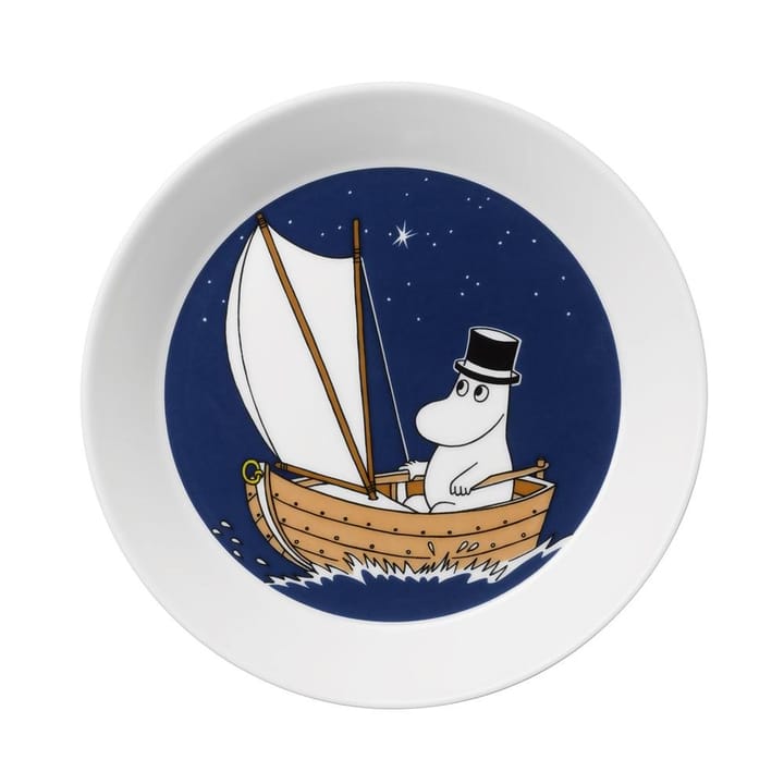 Muminpapa Teller, Dunkelblau Moomin Arabia