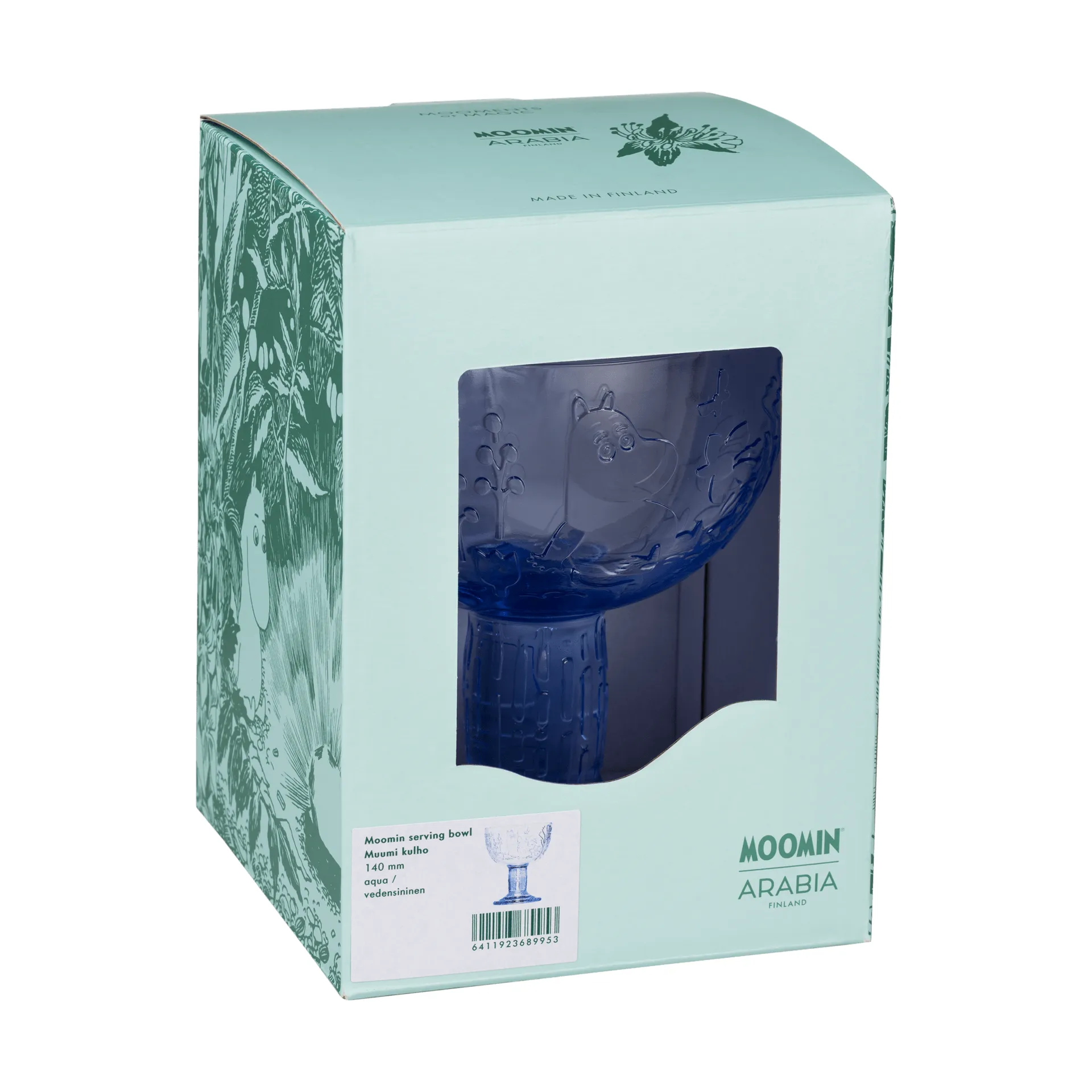 Mystikens Skog Mumin Schale, Aqua, Ø14 cm Moomin Arabia