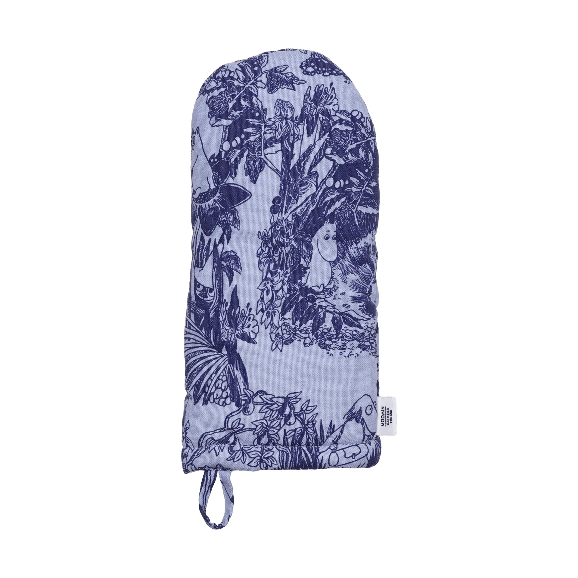 Mystikens skog Mumin Topfhandschuh, Blau, 15x34 cm Moomin Arabia