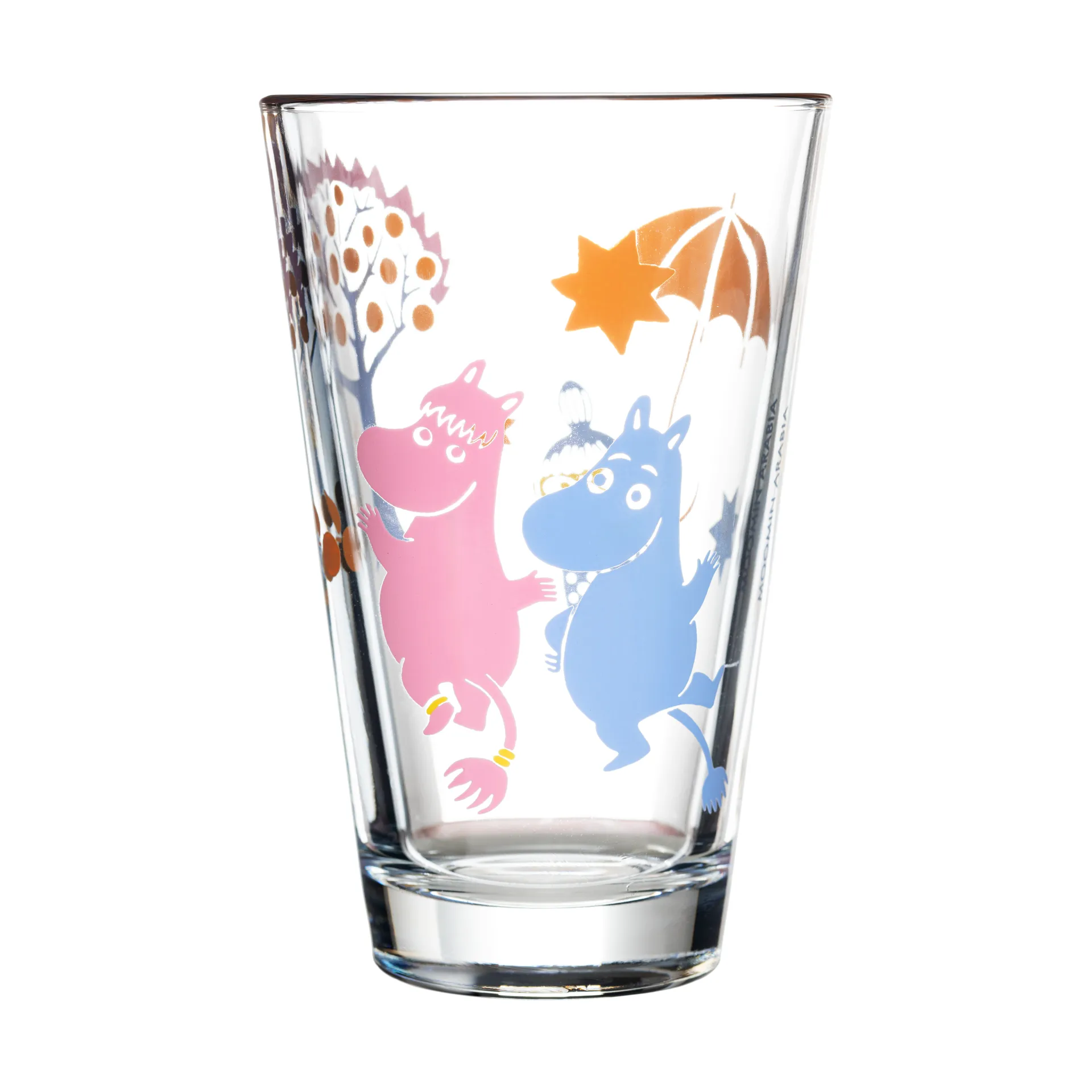 Party Mumin Glas 30cl 2-pack, Klar Moomin Arabia