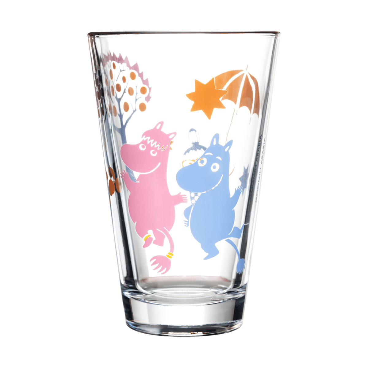 Moomin Arabia Party Mumin Glas 30cl 2-pack Klar