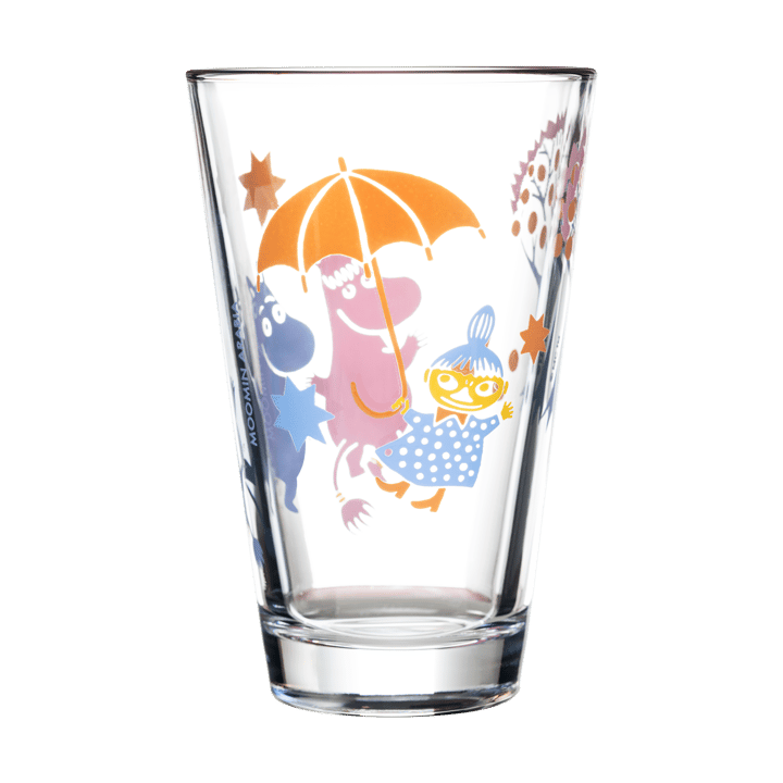 Party Mumin Glas 30cl 2-pack, Klar Moomin Arabia