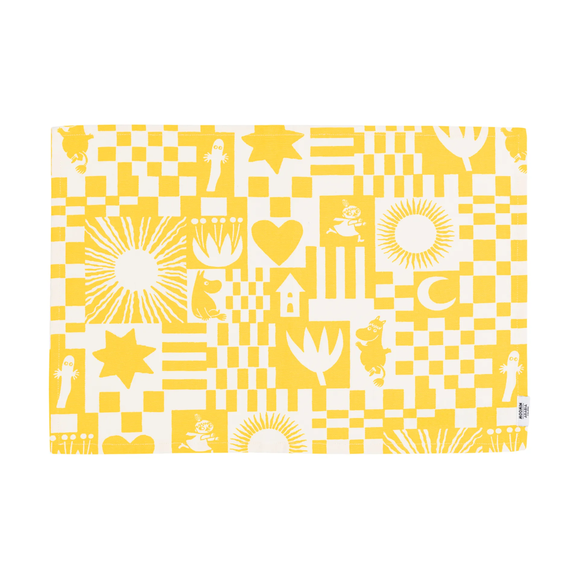 Party Mumin Tischset 31x46 cm., Gelb Moomin Arabia