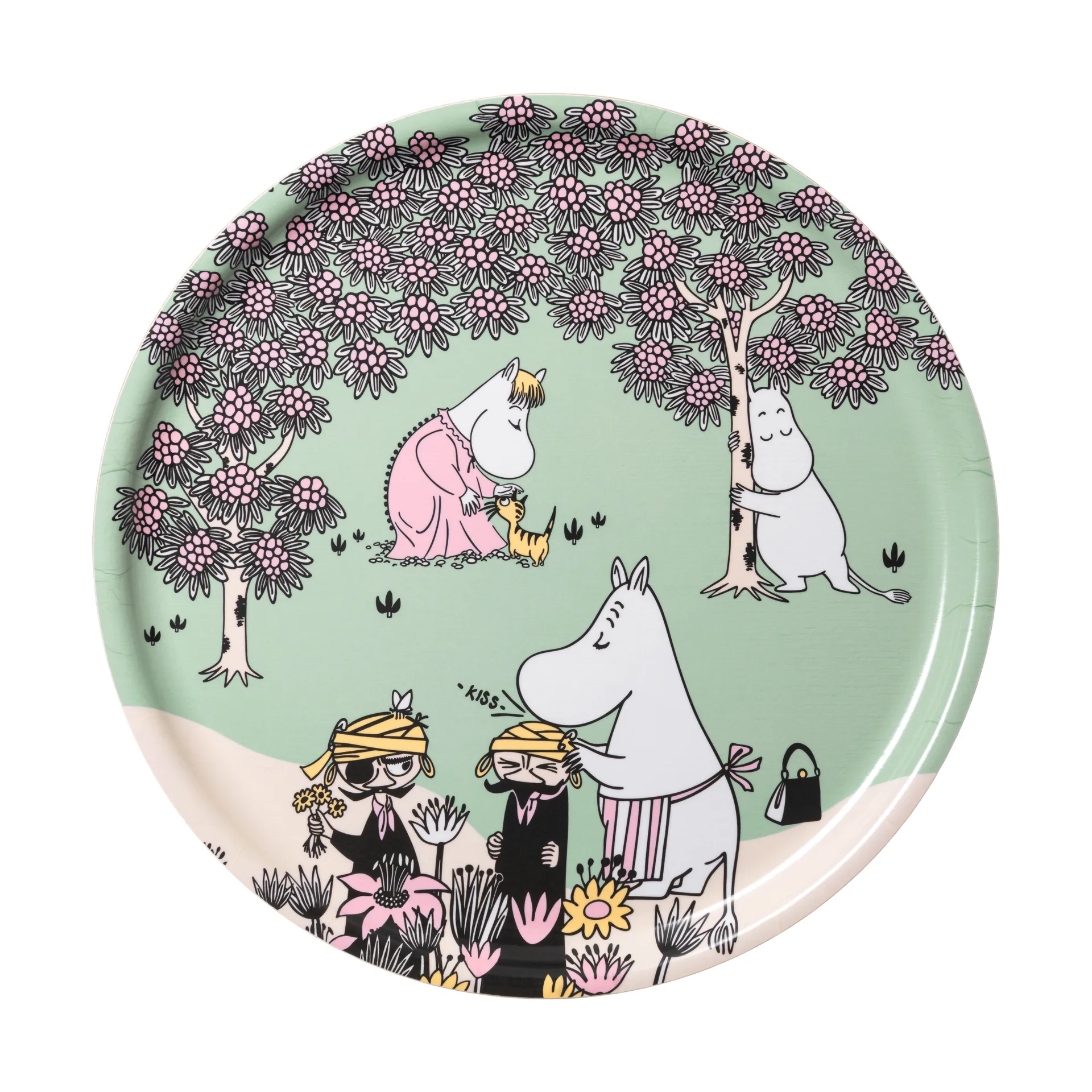 Rücksichtnahme Mumin Serviertablett, Ø35 cm Moomin Arabia
