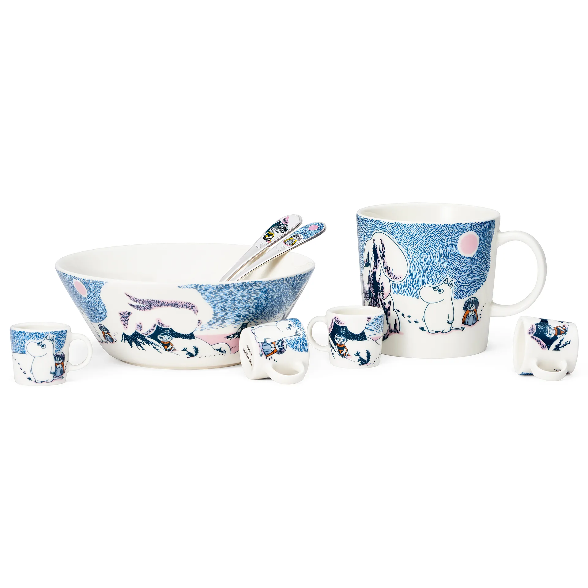 Tiefer Schnee Mumintasse 2019, Blau Moomin Arabia