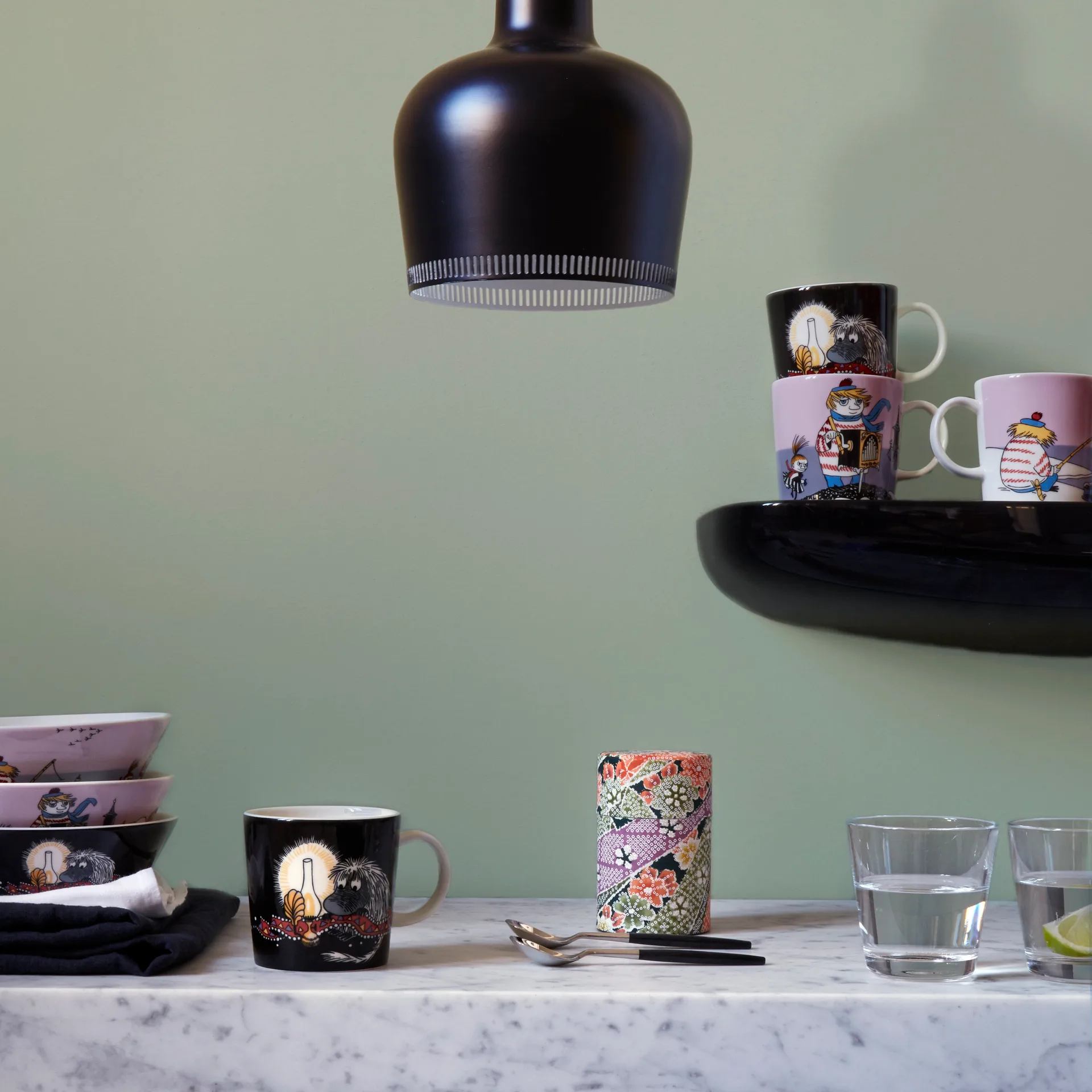 Urahn-Muminschale Sommer 2016, Schwarz Moomin Arabia