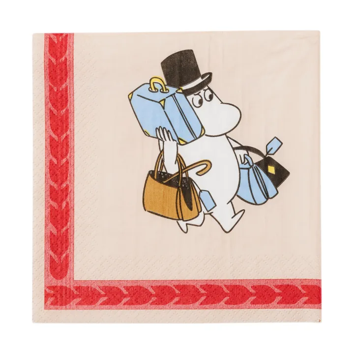 Urlaubsreif Mumin Papierserviette 33 cm - 20-teilig - Moomin Arabia