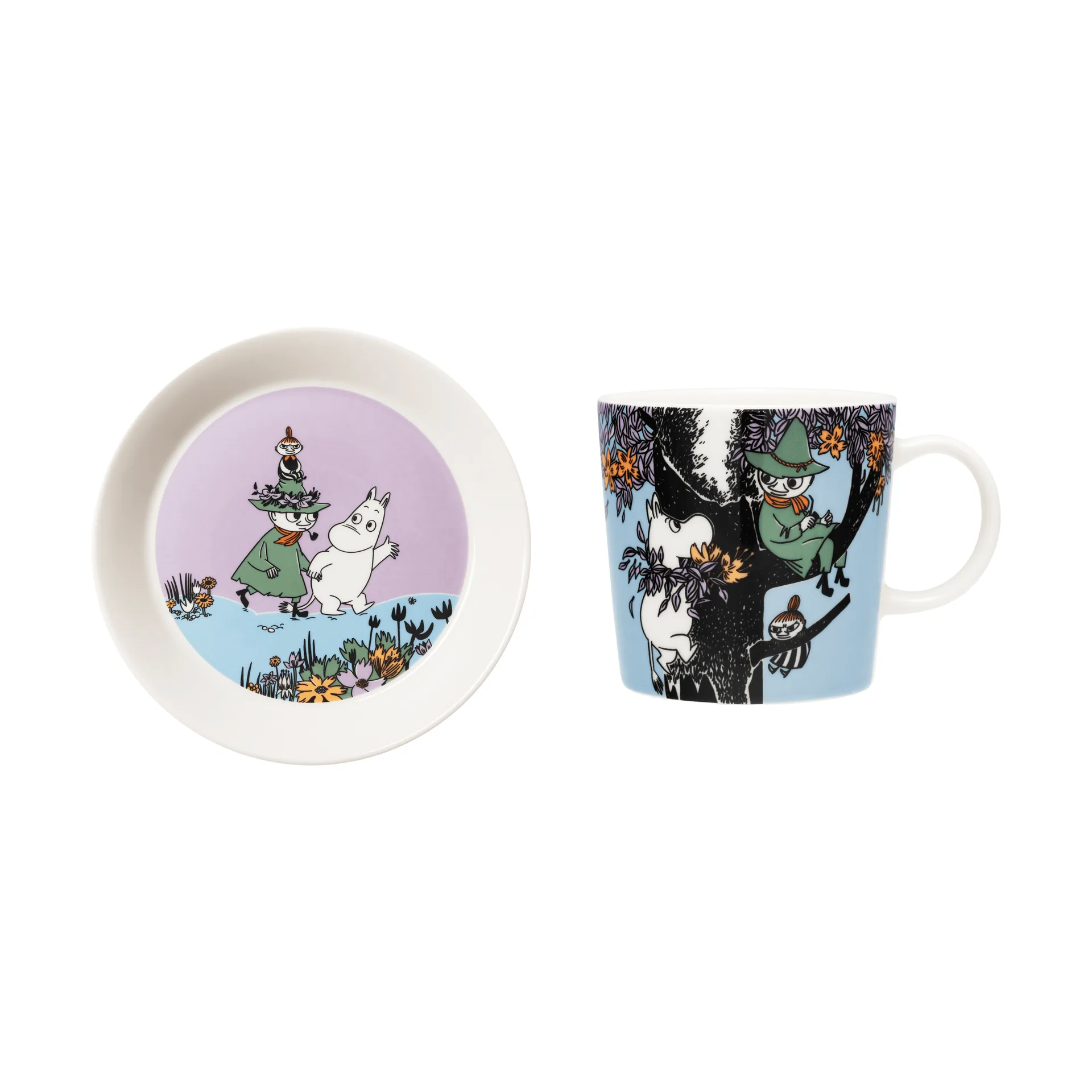Vänner för alltid Mumin Becher & Teller, 2-teilig Moomin Arabia