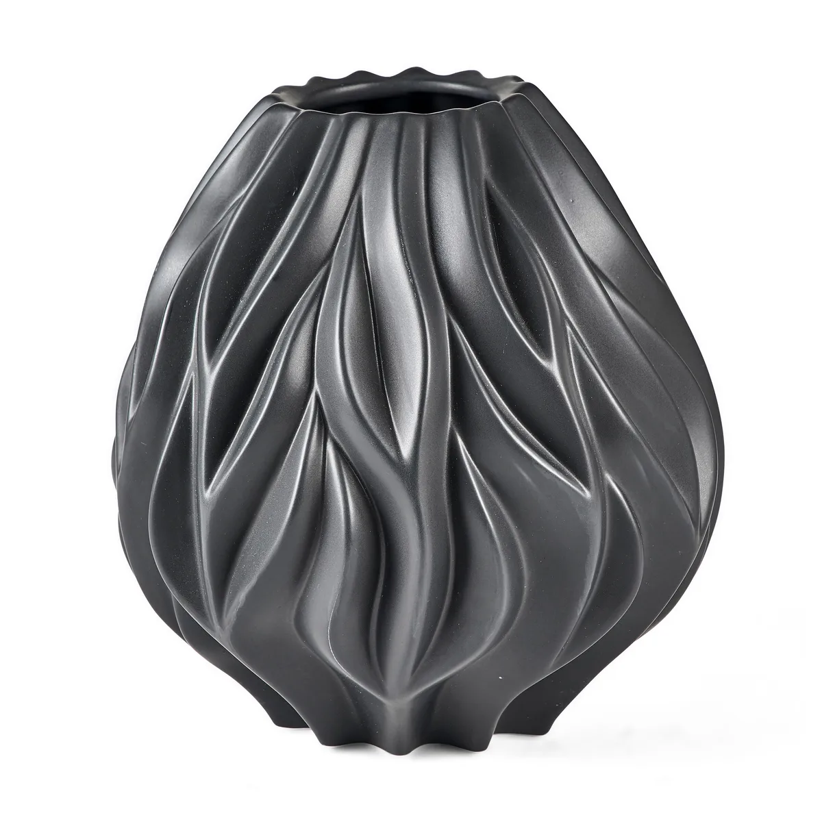Morsø Flame Vase 23cm Schwarz